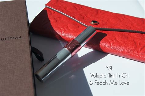 ysl tint in oil swatches peach me love|New! YSL Volupte Tint.